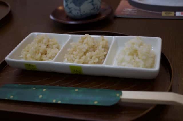 玄米の食べ比べ